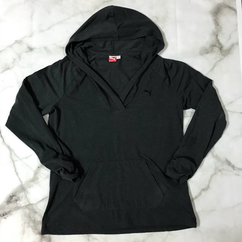 Puma Lightweight Hooded V-Neck Pullover